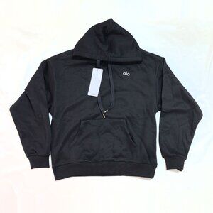 NWT Alo Yoga Accolade Hoodie Black Size S Cozy Activewear